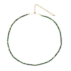 Collier en argent et Rubis Zoïsite