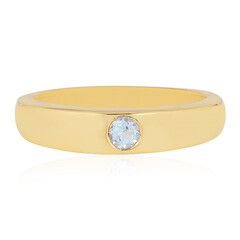 Bague en argent et Topaze bleu ciel