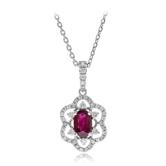 Collier en or et Rubis AAA du Mozambique (CIRARI)