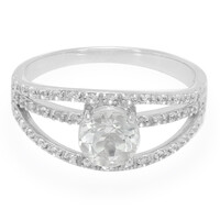 Bague en argent et Topaze Glacier
