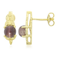 Boucles d'oreilles en argent et Scapolite œil-de-chat