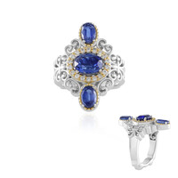 Bague en argent et Kyanite du Népal (Dallas Prince Designs)