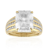 Bague en or et Cérussite de Namibie (de Melo)