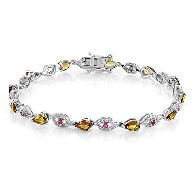 Bracelet en argent et Tourmaline jaune