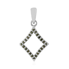 Pendentif en argent et Diamant vert I3