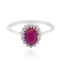 Bague en argent et Rubis