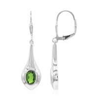 Boucles d'oreilles en argent et Péridot