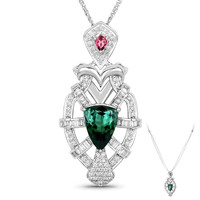 Collier en or et Tourmaline verte (SUHANA)