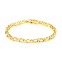 Bracelet en argent et Béryl doré