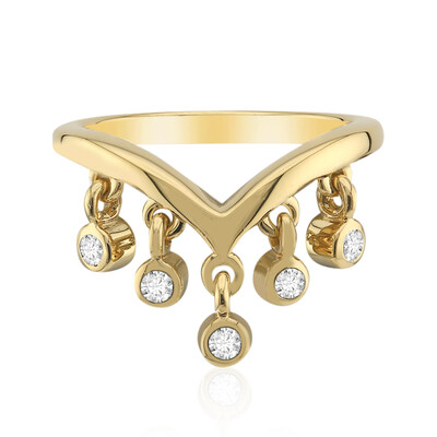 Bague en argent et Zircon (M de Luca)