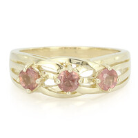 Bague en or et Saphir Padparadscha non chauffé