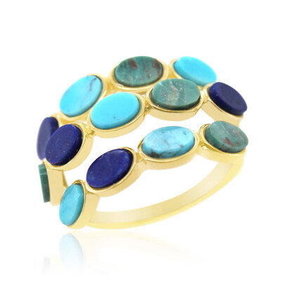 Bague en argent et Turquoise de Kingman (Anne Bever)
