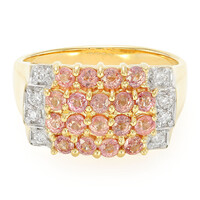 Bague en or et Saphir Padparadscha non chauffé (AMAYANI)