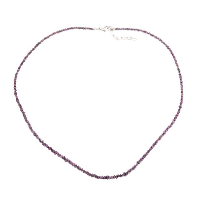 Collier en argent et Diamant pourpre (CUSTODANA)
