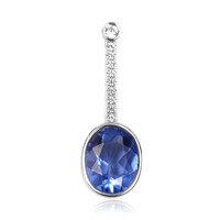 Pendentif en argent et Fluorite à couleur changeante