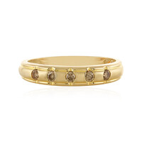 Bague en or et Diamant chocolat I1