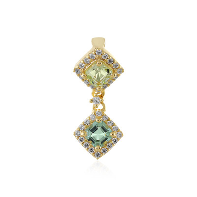 Pendentif en argent et Tourmaline néon du Nigeria
