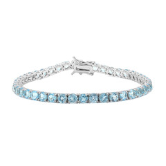 Bracelet en argent et Topaze bleu Suisse
