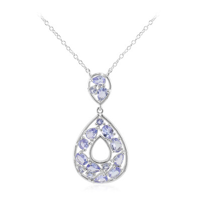 Collier en argent et Tanzanite
