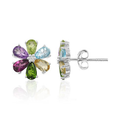 Boucles d'oreilles en argent et Grenat Rhodolite