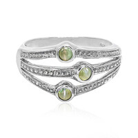 Bague en argent et Alexandrite œil-de-chat