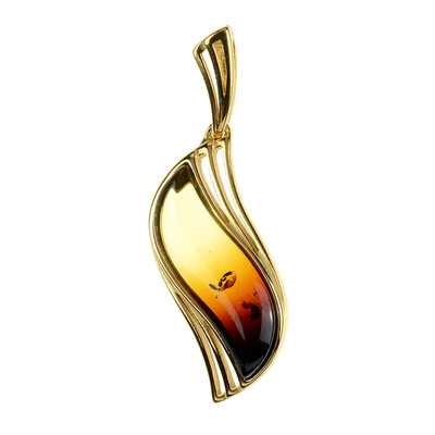 Pendentif en argent et Ambre baltique (dagen)