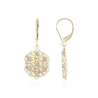Boucles d'oreilles en or et Diamant I1 couleur (I) (Ornaments by de Melo)