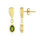 Boucles d'oreilles en argent et Diopside de Russie