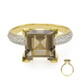 Bague en argent et Quartz fumé
