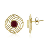 Boucles d'oreilles en or et Rubis de Madagascar (Ornaments by de Melo)