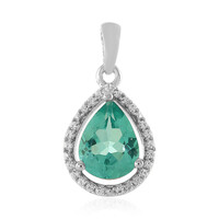 Pendentif en argent et Apatite bleue