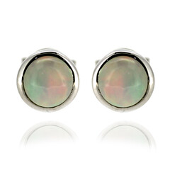 Boucles d'oreilles en argent et Opale Welo