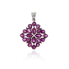 Pendentif en argent et Rubis du Mozambique