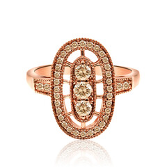 Bague en or et Diamant rose de France SI1 d'Argyle 