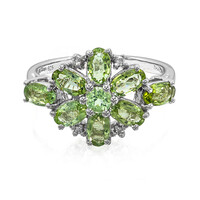 Bague en argent et Tourmaline Paraïba