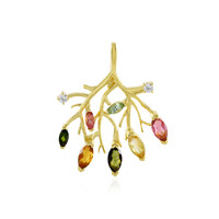 Pendentif en argent et Tourmaline