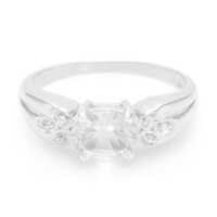 Bague en argent et Pétalite