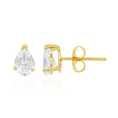 Boucles d'oreilles en argent et Topaze blanche