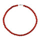 Collier en argent et Onyx rouge