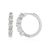 Boucles d'oreilles en argent et Opale Welo