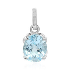 Pendentif en argent et Topaze bleu ciel