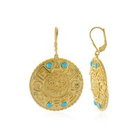 Boucles d'oreilles en argent et Turquoise Sleeping Beauty