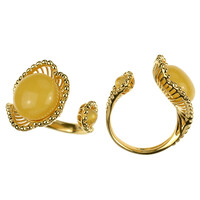 Bague en argent et Ambre baltique