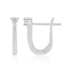 Boucles d'oreilles en argent et Diamant I1 (G)