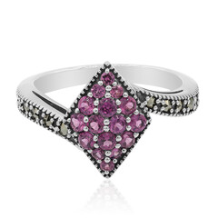 Bague en argent et Grenat Rhodolite
