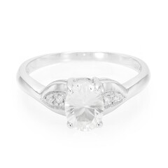Bague en argent et Pétalite