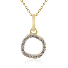 Collier en or et Diamant champagne I4