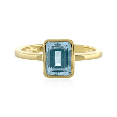 Bague en argent et Topaze bleu ciel