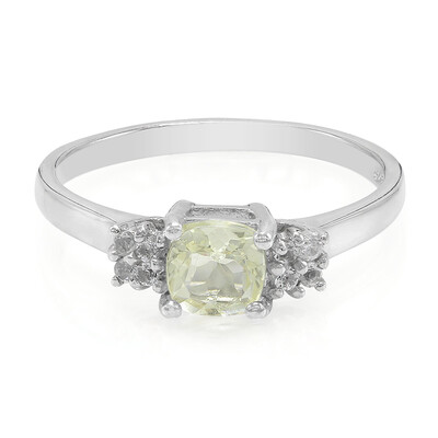 Bague en argent et Orthose