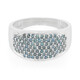 Bague en argent et Diamant fantaisie